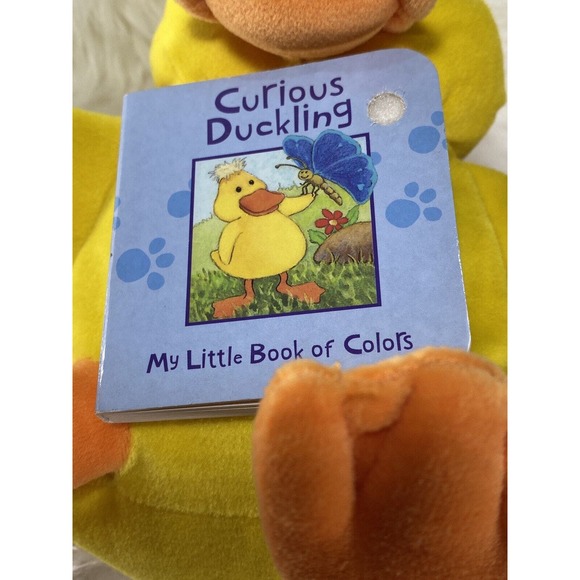 2003 Curious Duckling My Little Book of Colors Play & Learn Beanbag Plush Duck - Picture 2 of 9